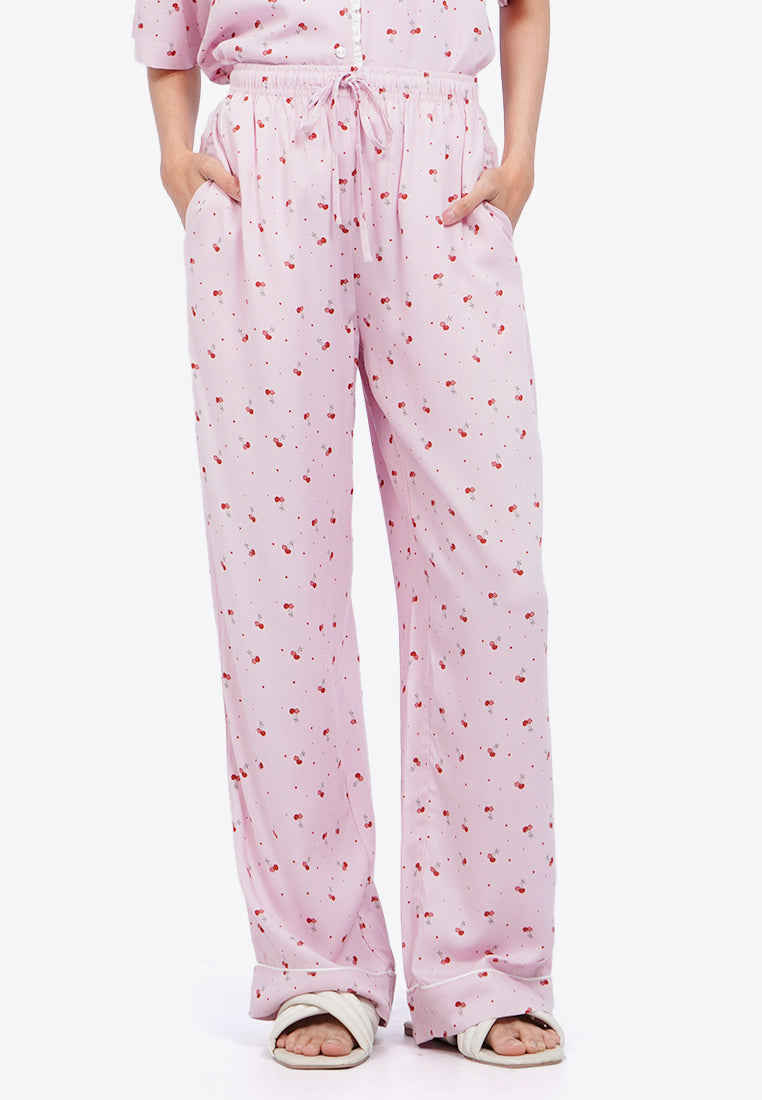 Long Pajama Pants with Drawstring