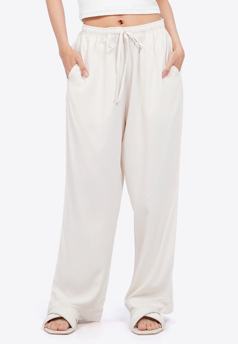 Long Pajama Pants with Drawstring
