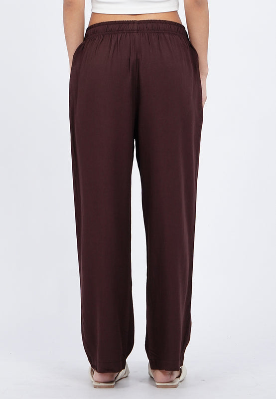 Contrast Drawstring Pajama Pants