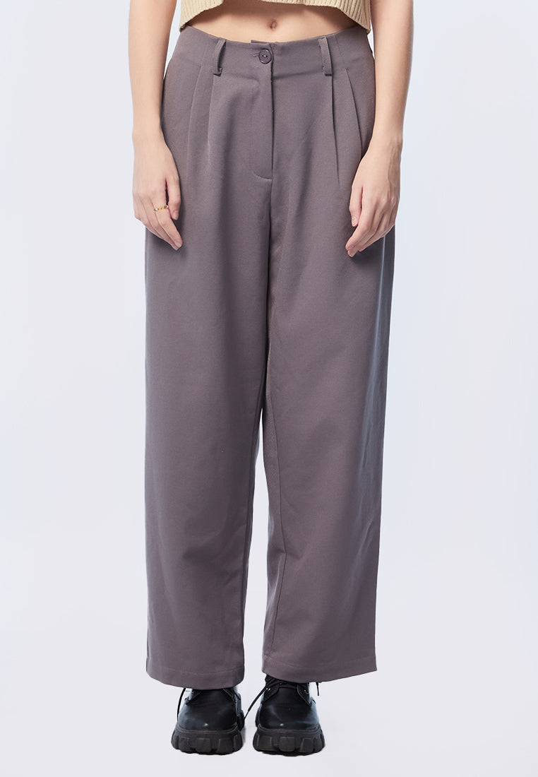 High Waist Tailored Trousers