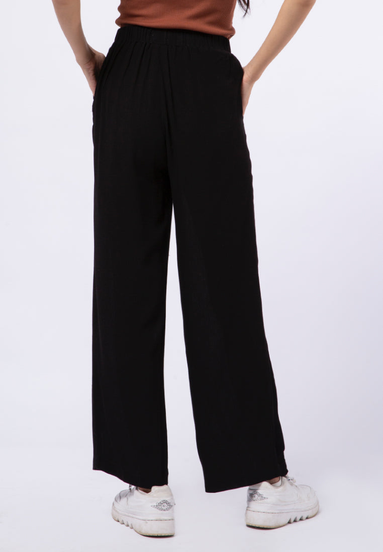 Loose Pants with Elastic Waist