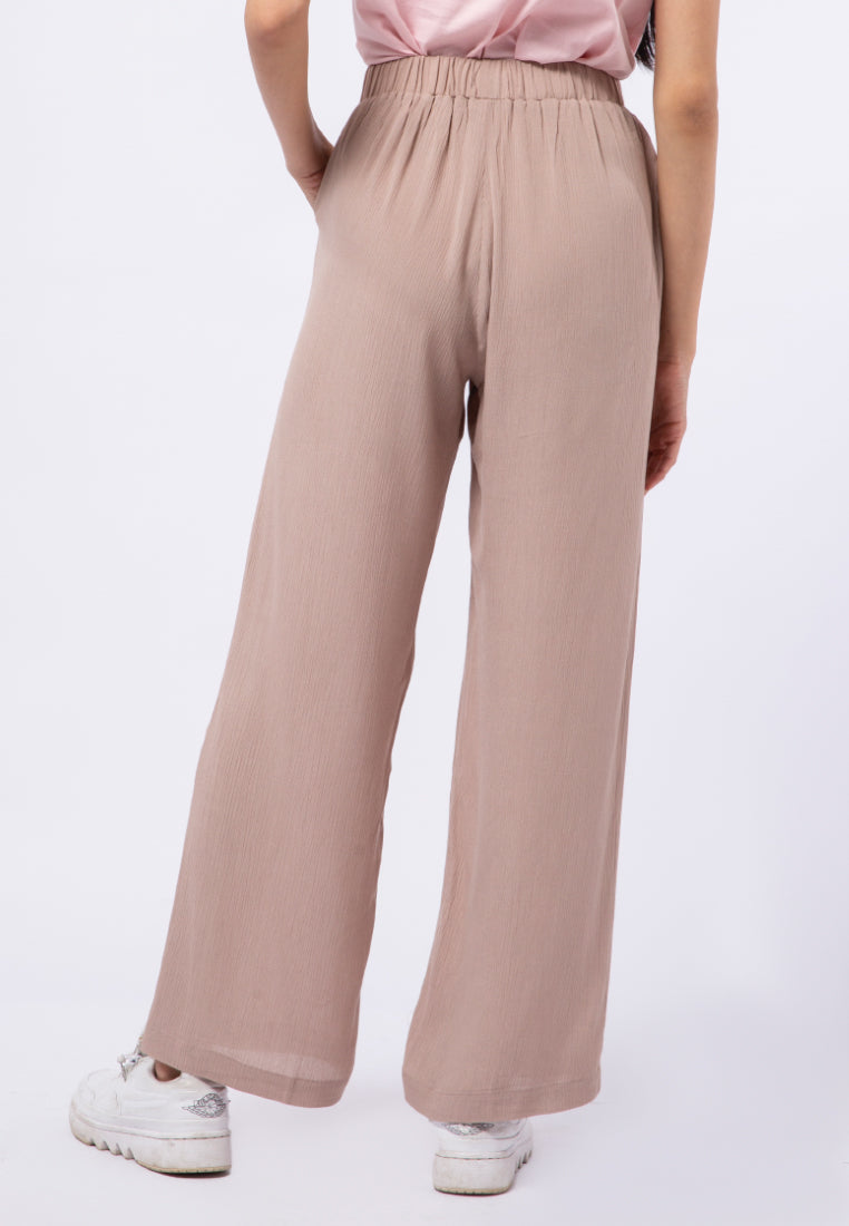 Loose Pants with Elastic Waist