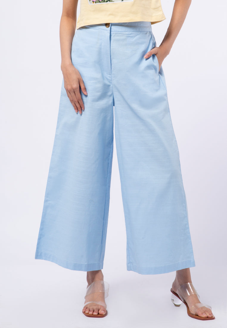Wide Leg Cotton Pants
