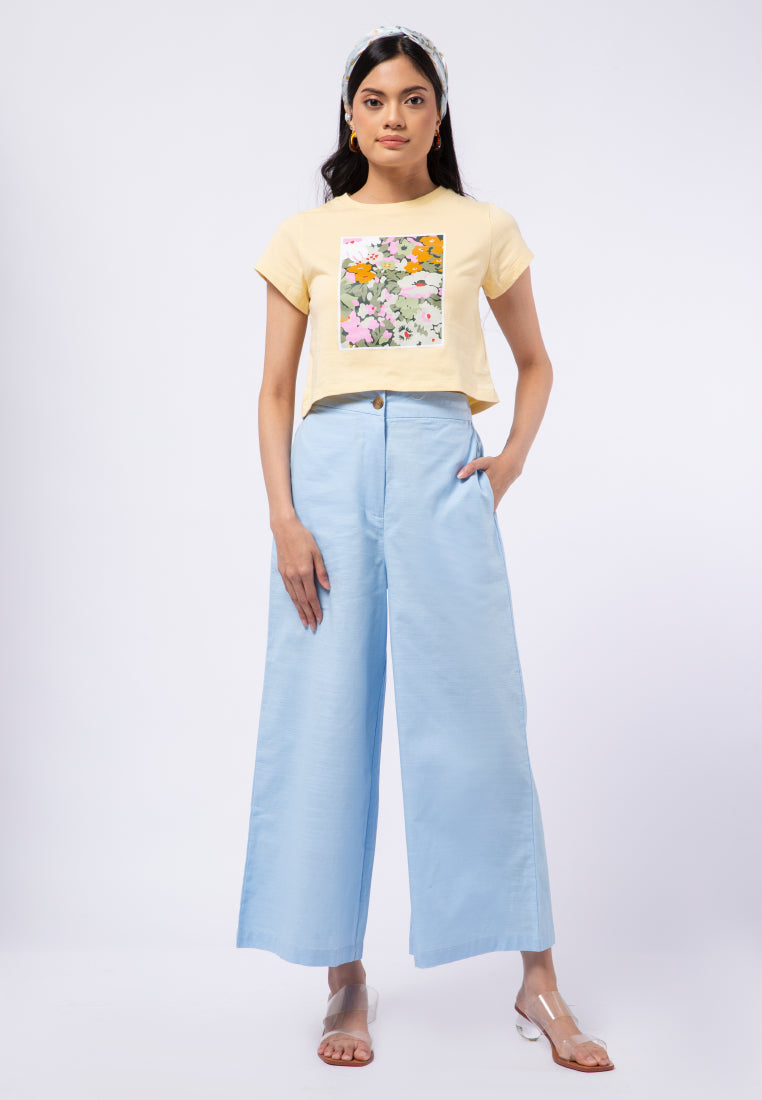 Wide Leg Cotton Pants