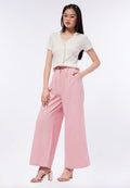 Linen Look Loose Pants