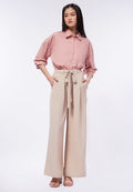 Tie Front Wide Leg Pants