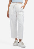 Elastic Waist Jogger Pants Off White