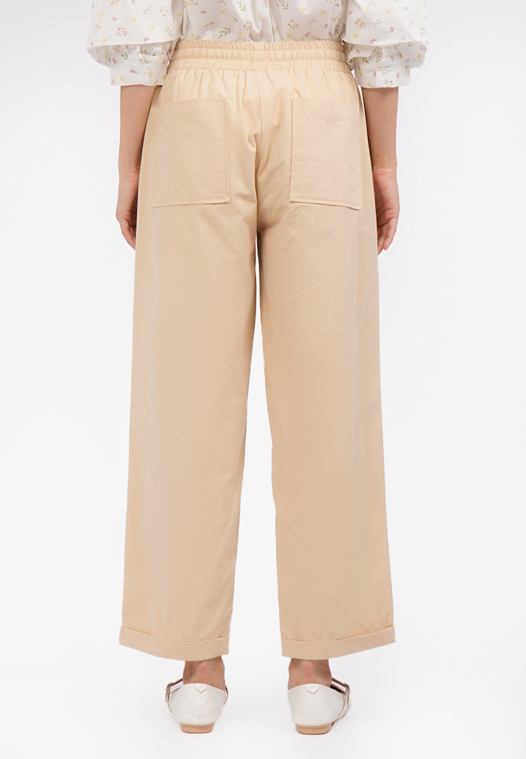Ankle Length Pants with Drawstring