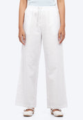 Regular Fit Wide Leg Rustic Pants