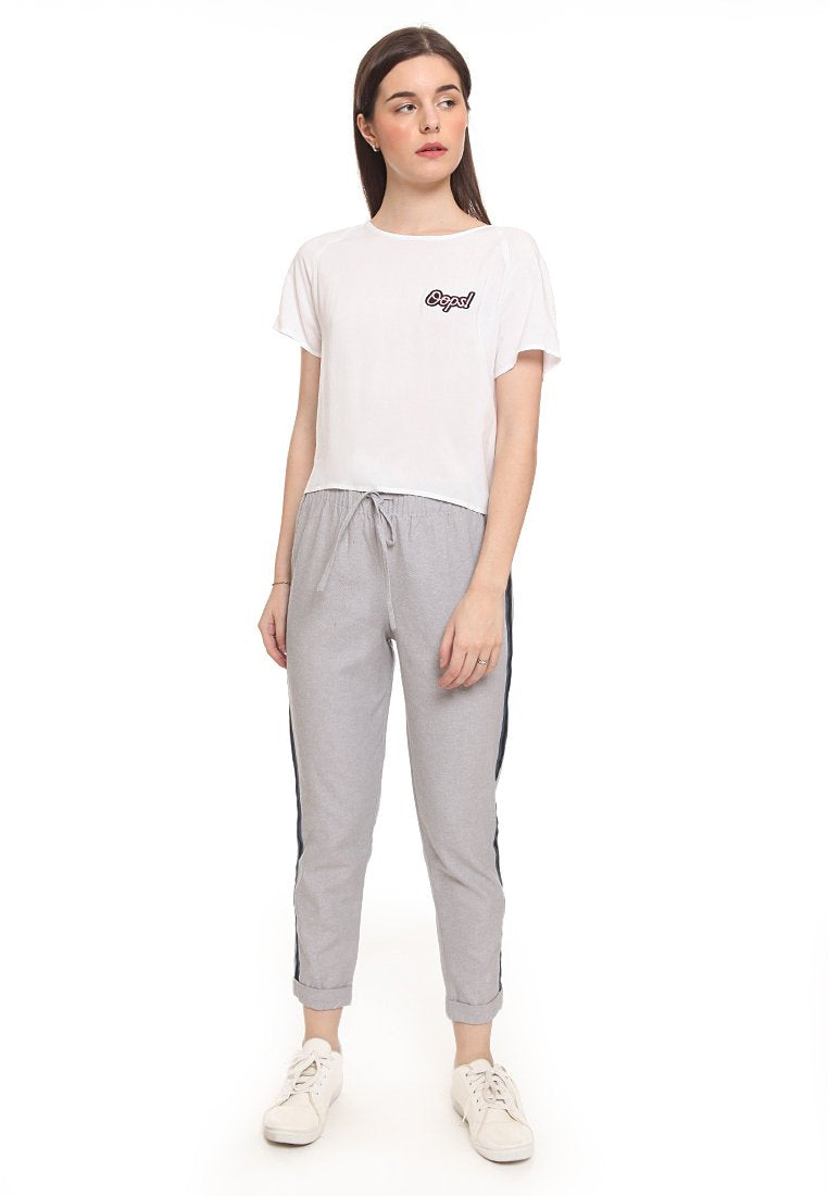 Tailored Pants With Side Tape