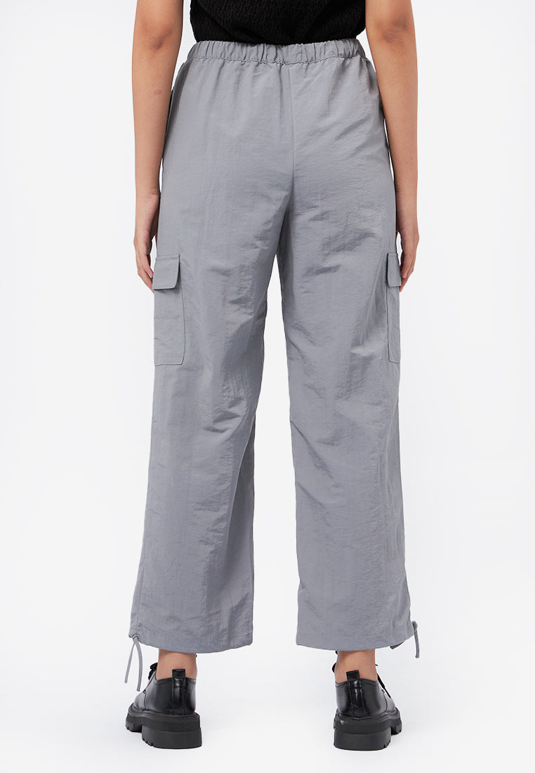 Parachute Loose Cargo Pants Grey