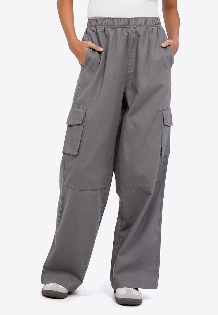 Elastic Cargo Pants