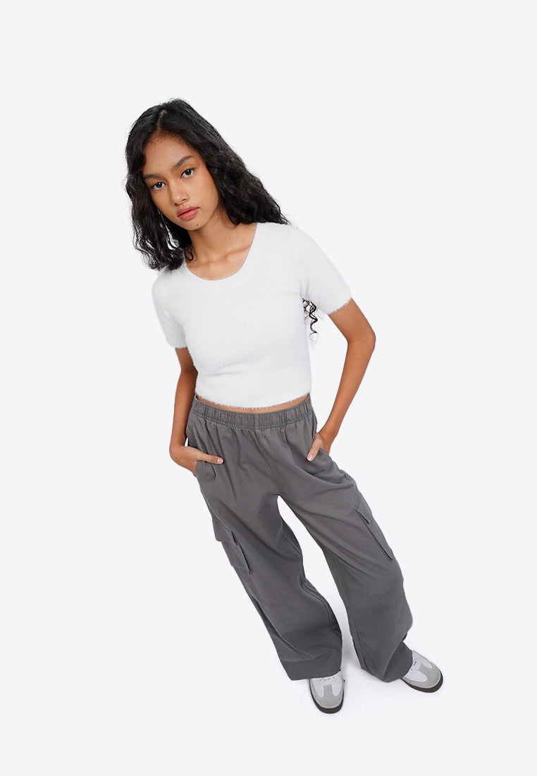 Elastic Cargo Pants