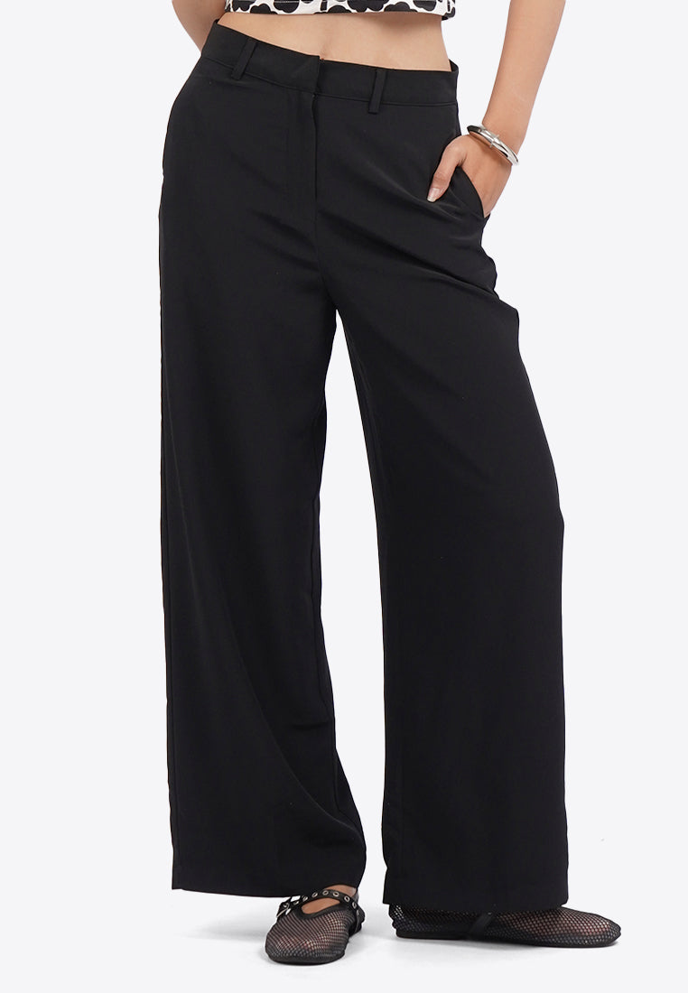 Regular Fit Wide Leg Pants