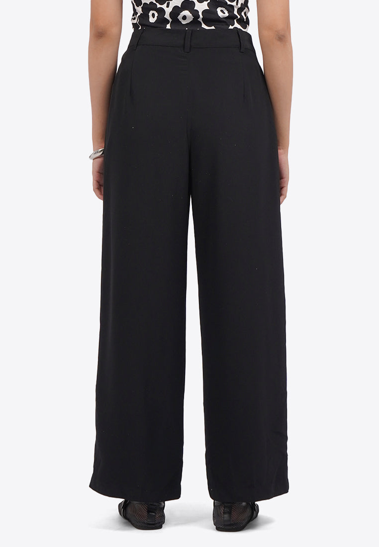 Regular Fit Wide Leg Pants