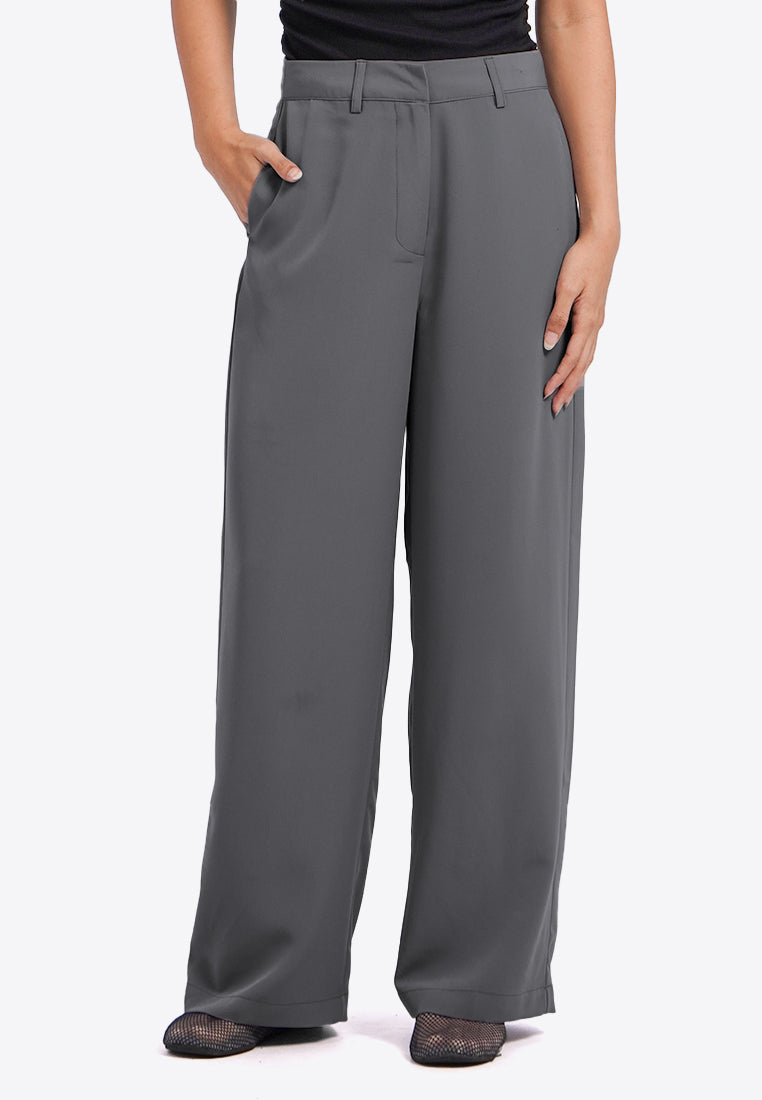 Regular Fit Wide Leg Pants