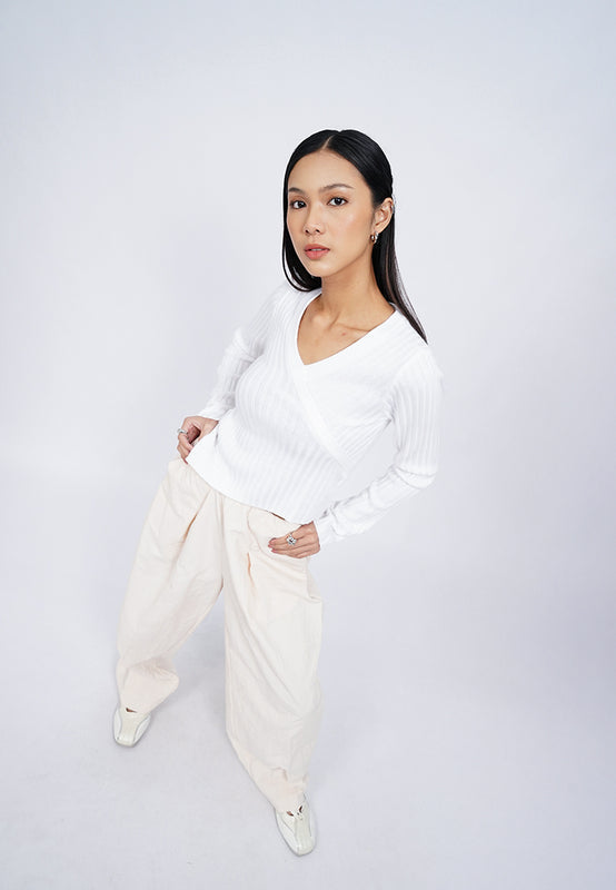 Parachute Barrel Pants with Drawstring