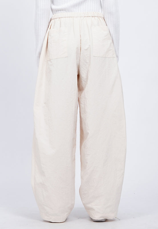Parachute Barrel Pants with Drawstring