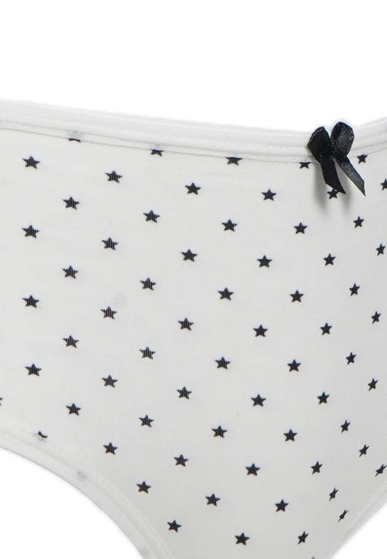 Mini Panty Printed White