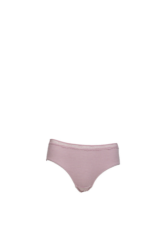 Stripe Lace Mini Panty Dusty Pink