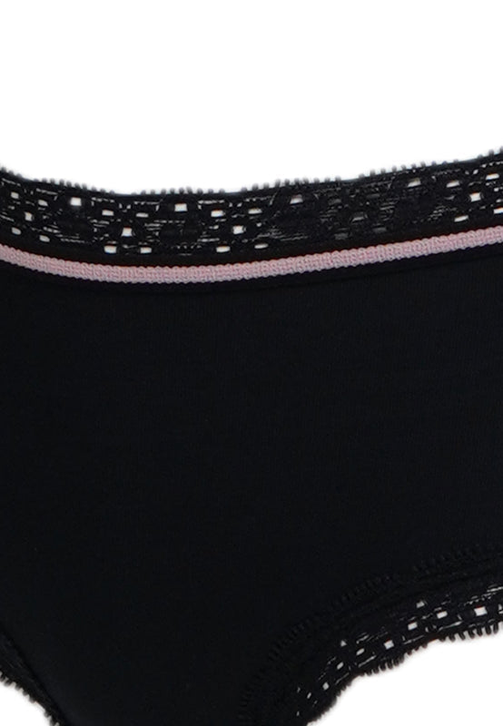 Lace Mini Panty Black