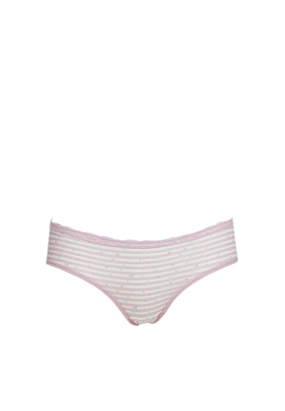Stripe Lace Mini Panty Lilac