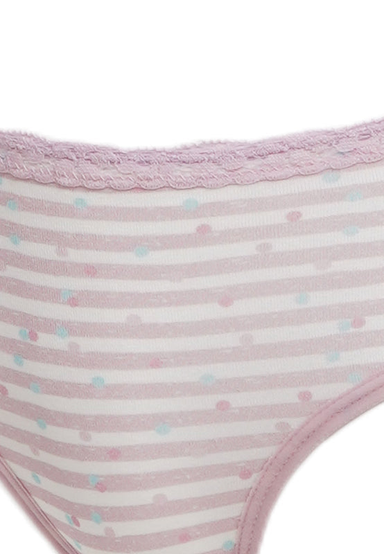 Stripe Lace Mini Panty Lilac