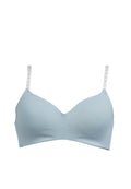 Blue Non-Wire Bra