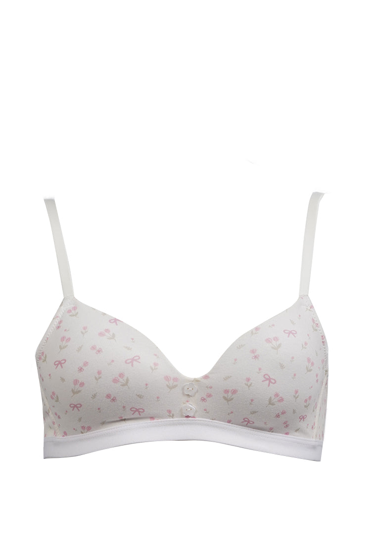 White Non-Wire Bra