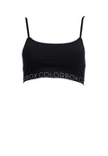 Black Cotton Stretch Bralette
