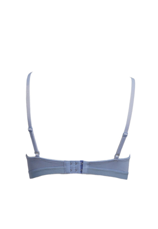 Blue Non-Wire Bra