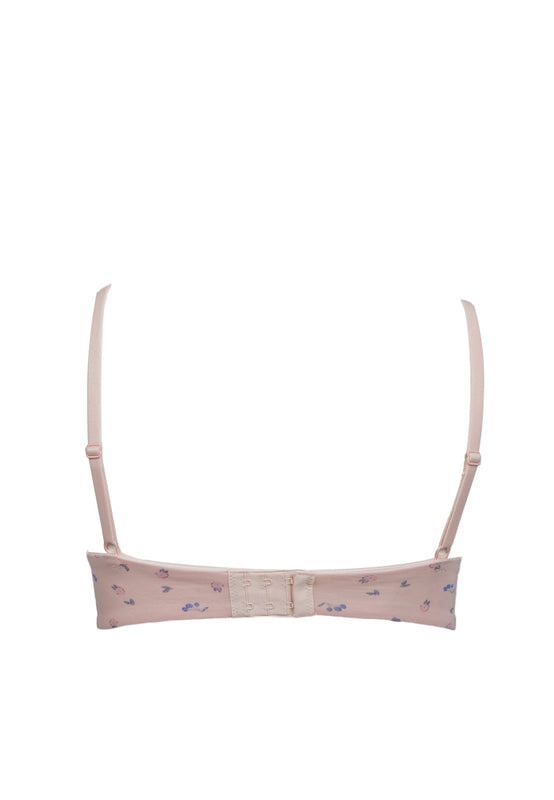 Blush Printed Non-Wire Bra