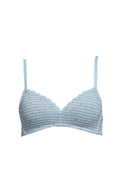 Non-Wire Bra Blue
