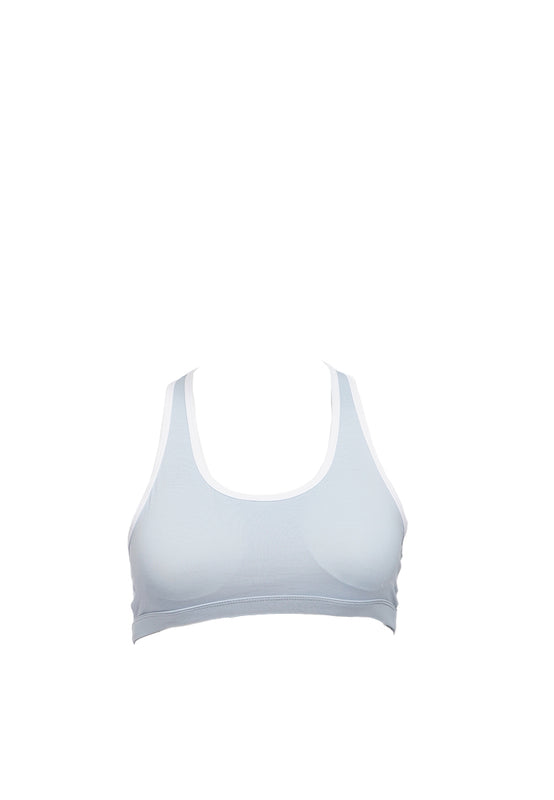 Cotton Bralette Blue
