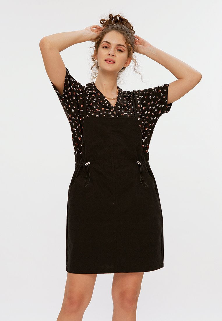 Pinafore with Drawstring Details