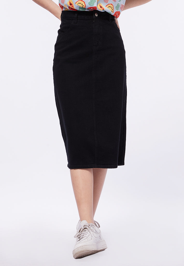 Midi Denim Skirt