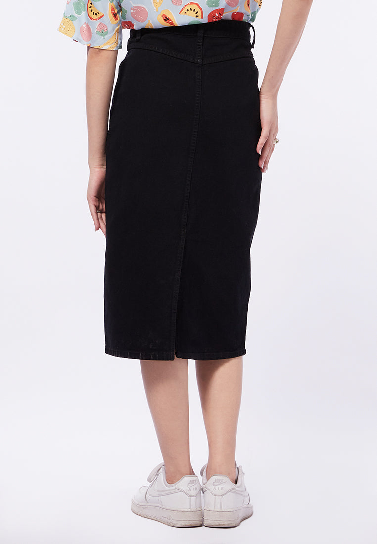 Midi Denim Skirt