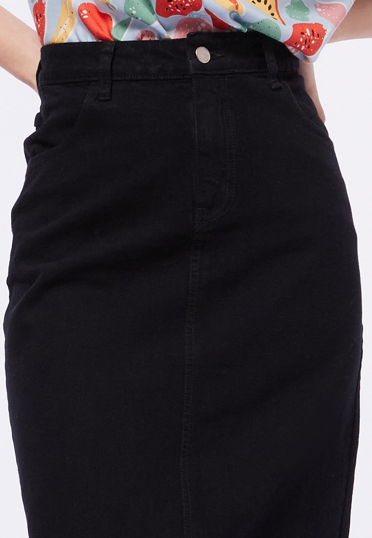 Midi Denim Skirt