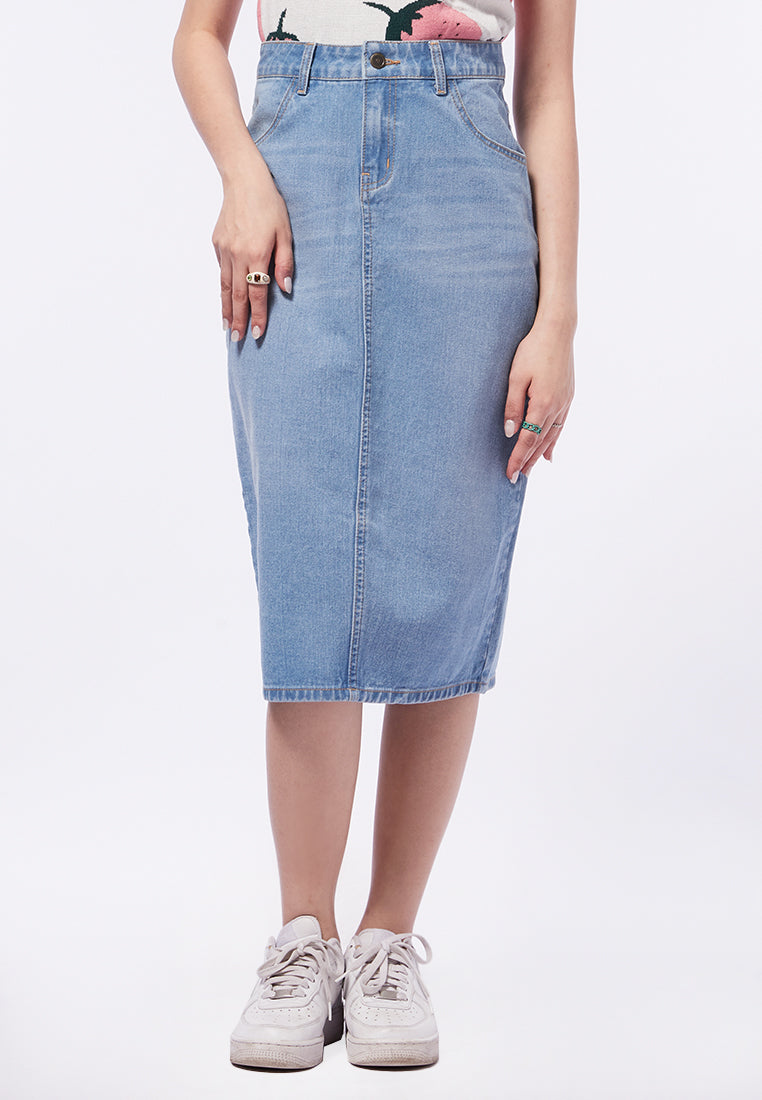 Midi Denim Skirt