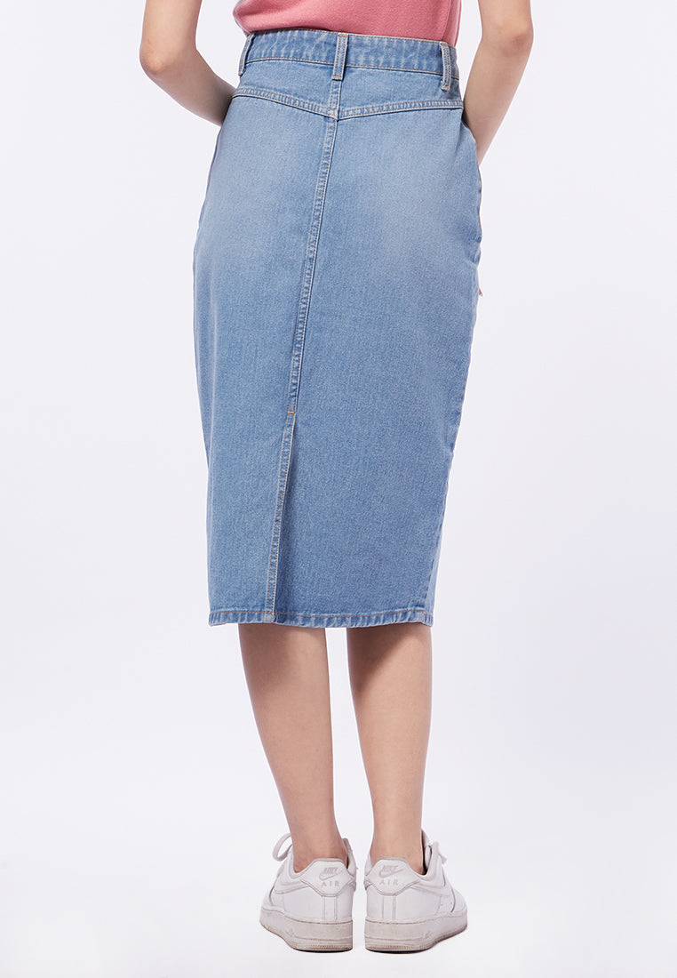 Midi Denim Skirt