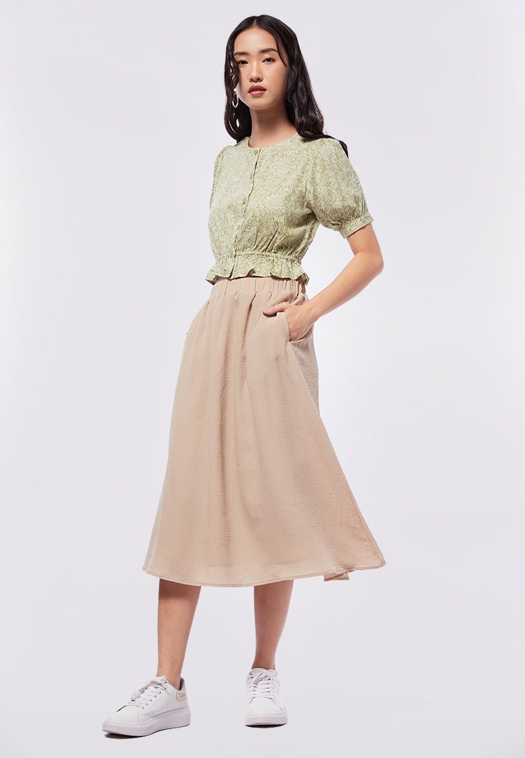 A-line Midi Skirt
