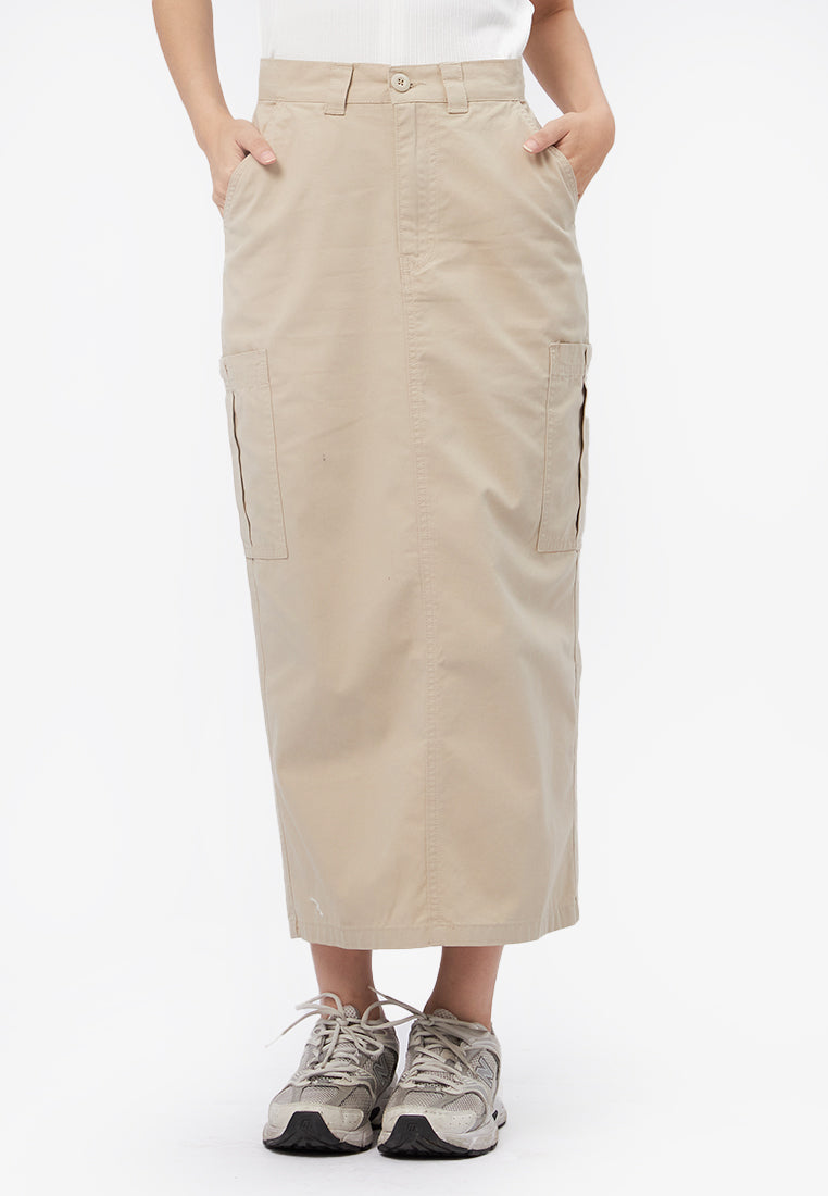 Cargo Maxi Skirt L.Taupe
