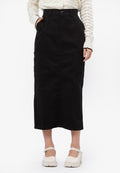 Cargo Maxi Skirt Black