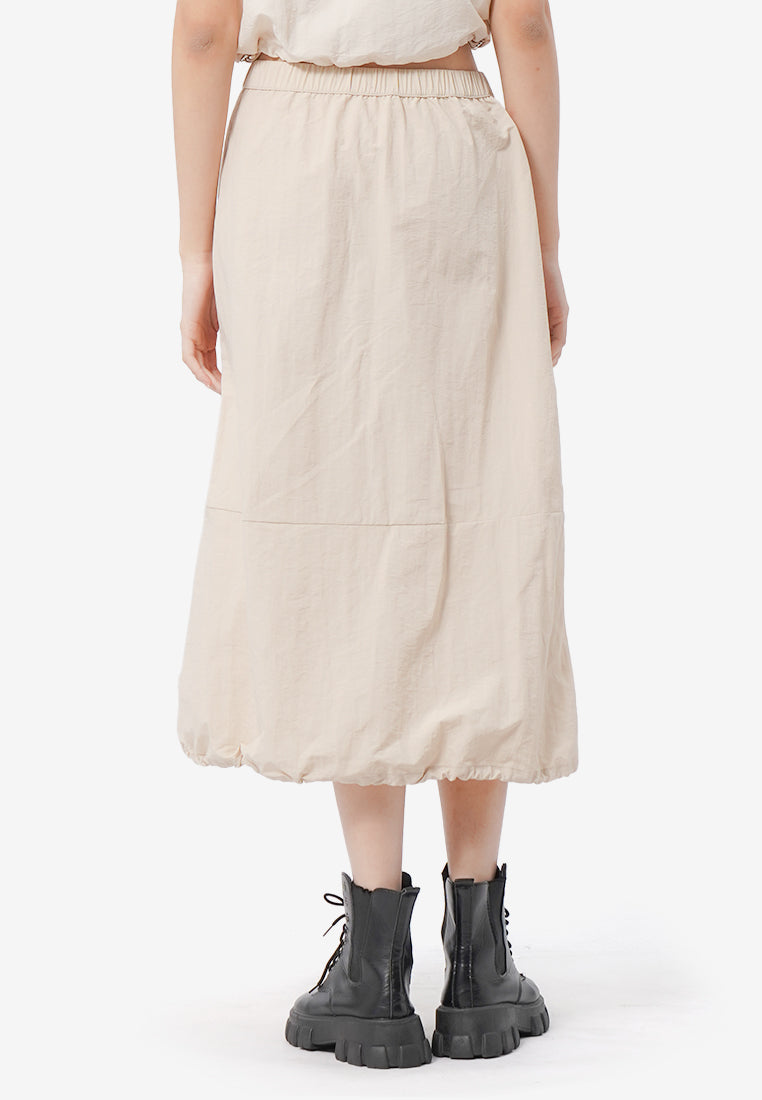 Parachute Midi Skirt Sand