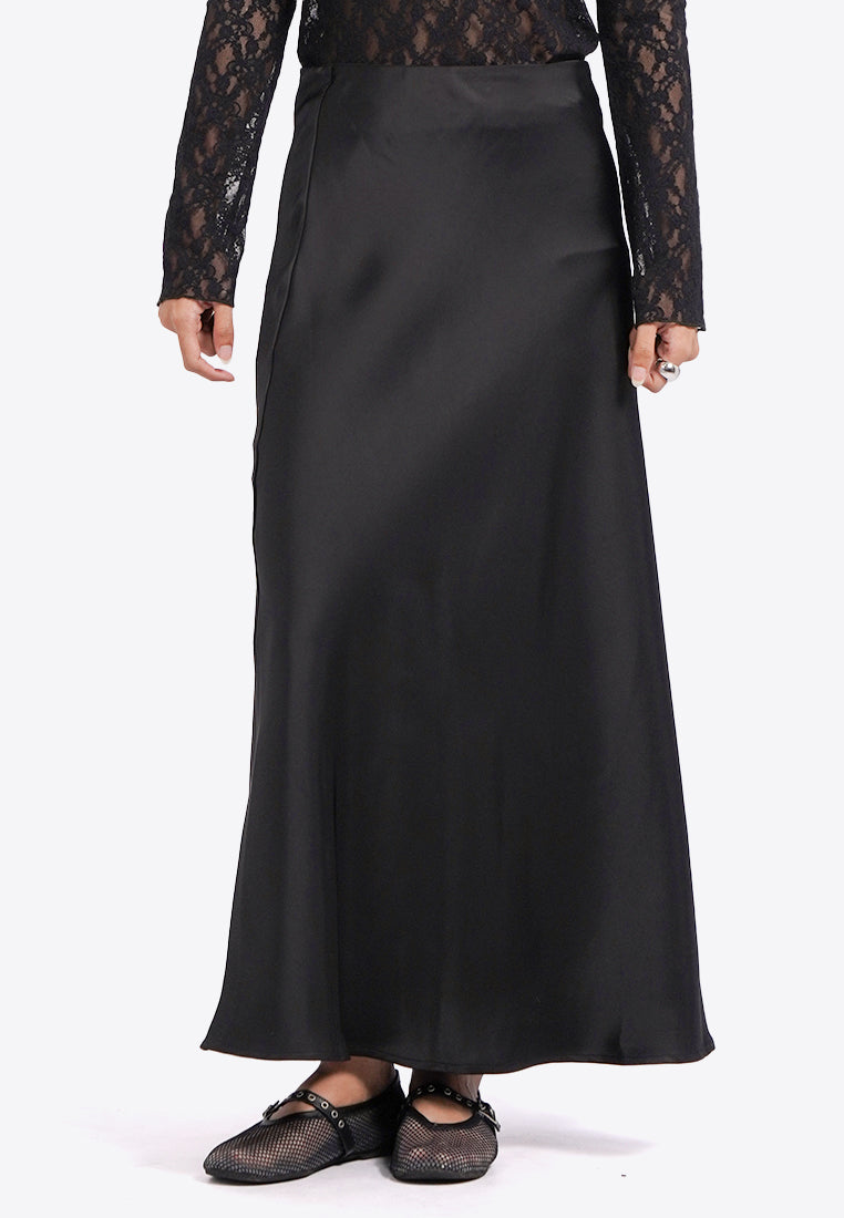 Satin Maxi Skirt