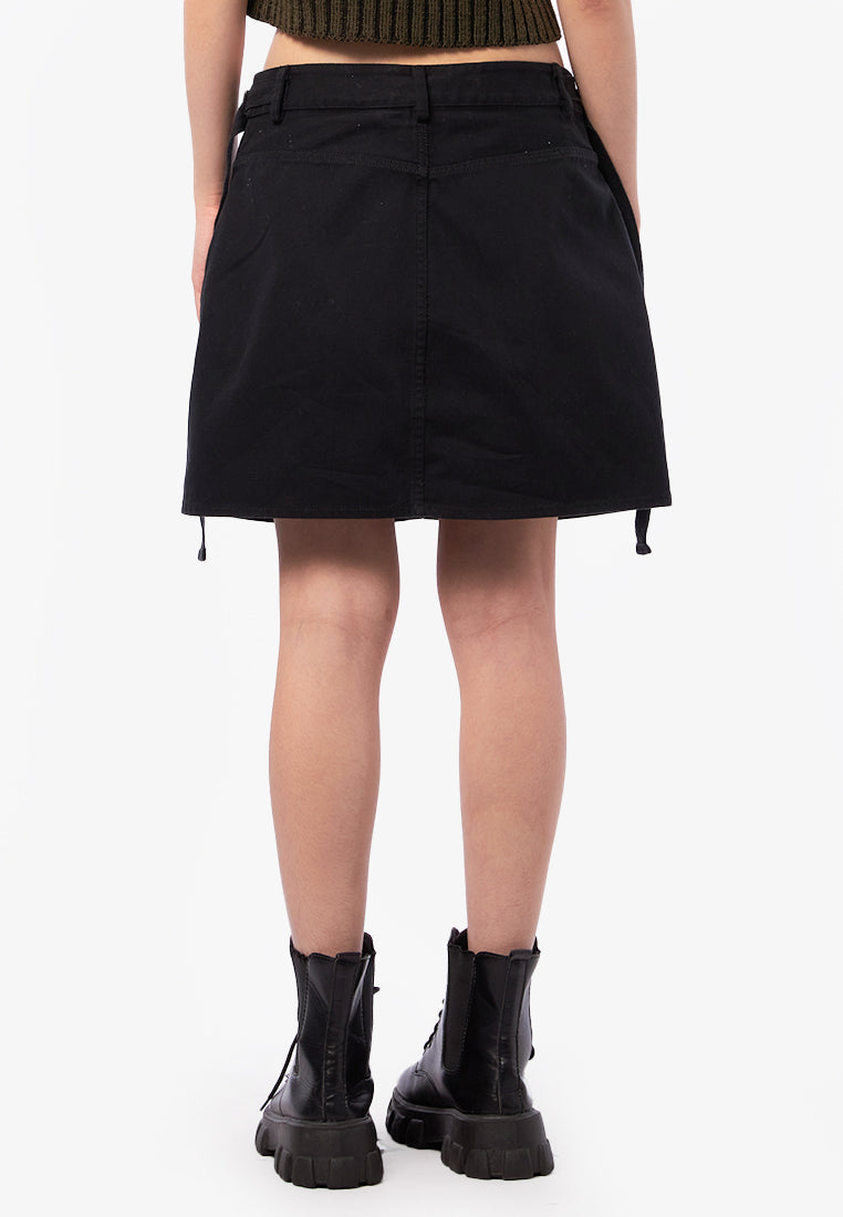 Cargo Mini Skirt Black