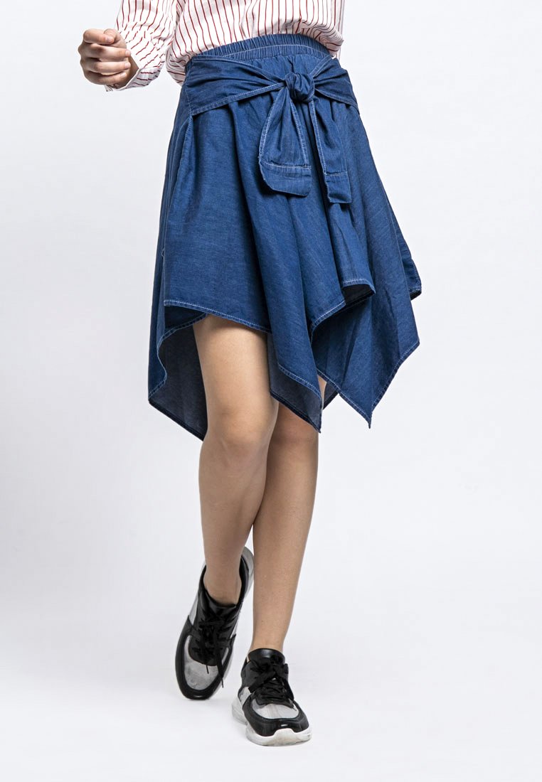 Handkerchief Denim Skirt
