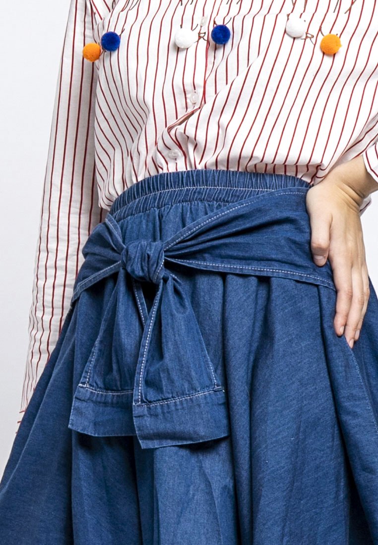 Handkerchief Denim Skirt