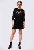 Mini Cargo Denim Skirt