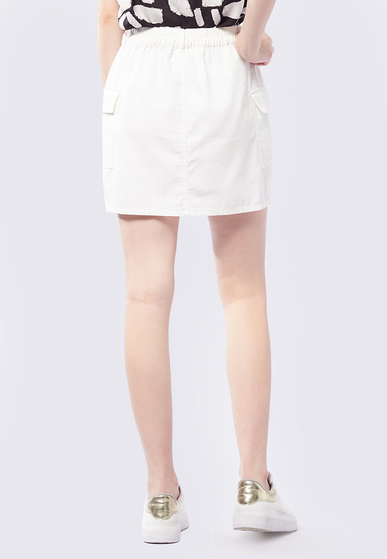 Cargo Denim Mini Skirt